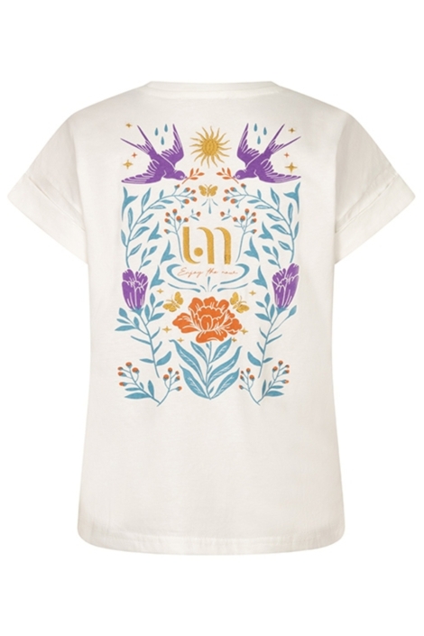 Lofty Manner witte dames t-shirt | Achteraanzicht