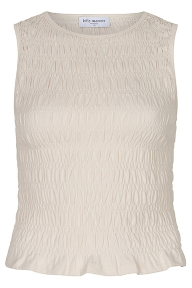 Lofty Manner beige dames top | Vooraanzicht