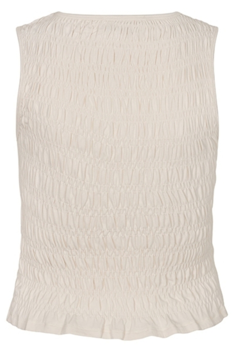 Lofty Manner beige dames top | Achteraanzicht