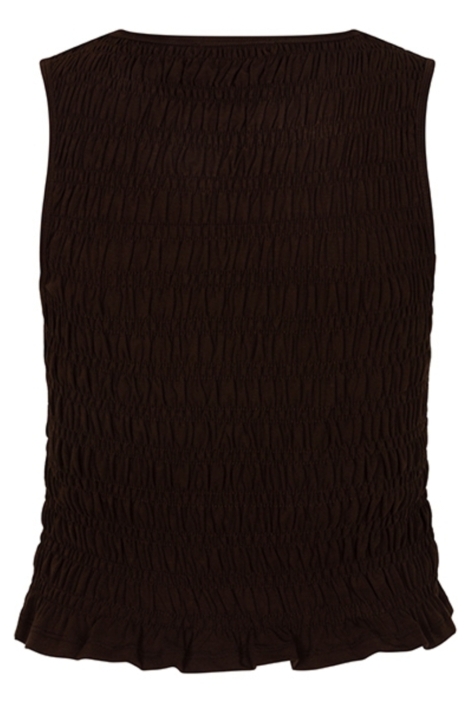 Lofty Manner bruine dames top | Achteraanzicht