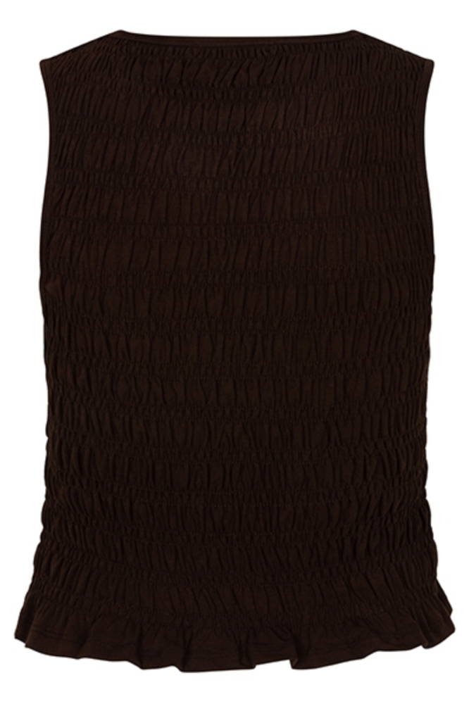 Lofty Manner bruine dames top | Achteraanzicht