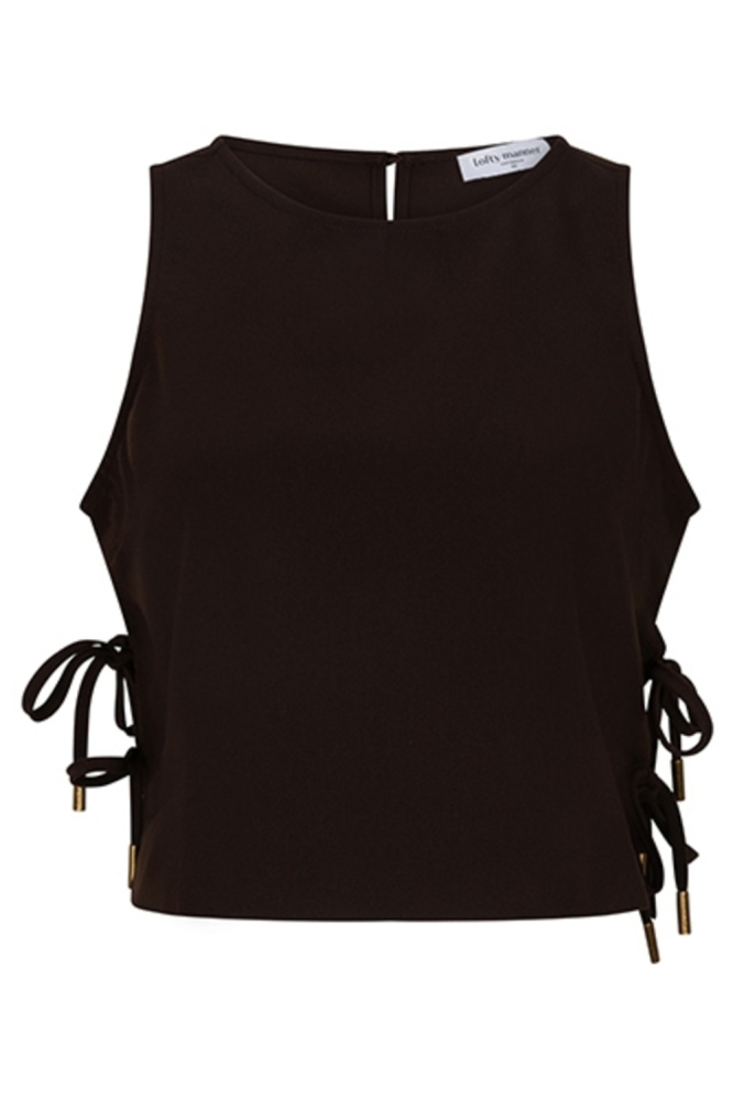 Lofty Manner bruine dames top | Vooraanzicht