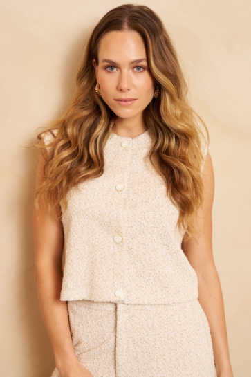 Lofty Manner Vest TOP DIANDRA RG13 BEIGE GOLD