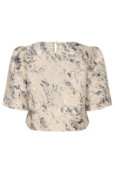 Lofty Manner beige dames top | Achteraanzicht