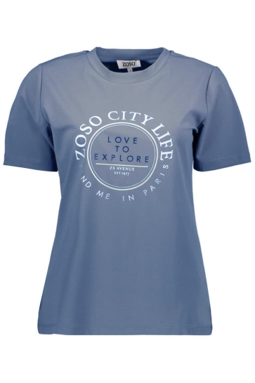 Zoso T-shirt SELMA 254 0015 Blue