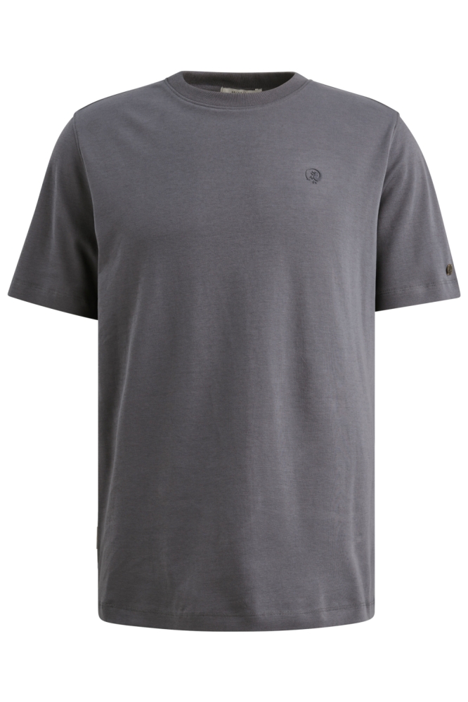 Cast Iron blauwe heren t-shirt | Vooraanzicht