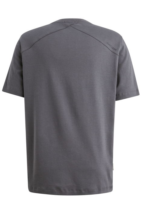 Cast Iron blauwe heren t-shirt | Achteraanzicht