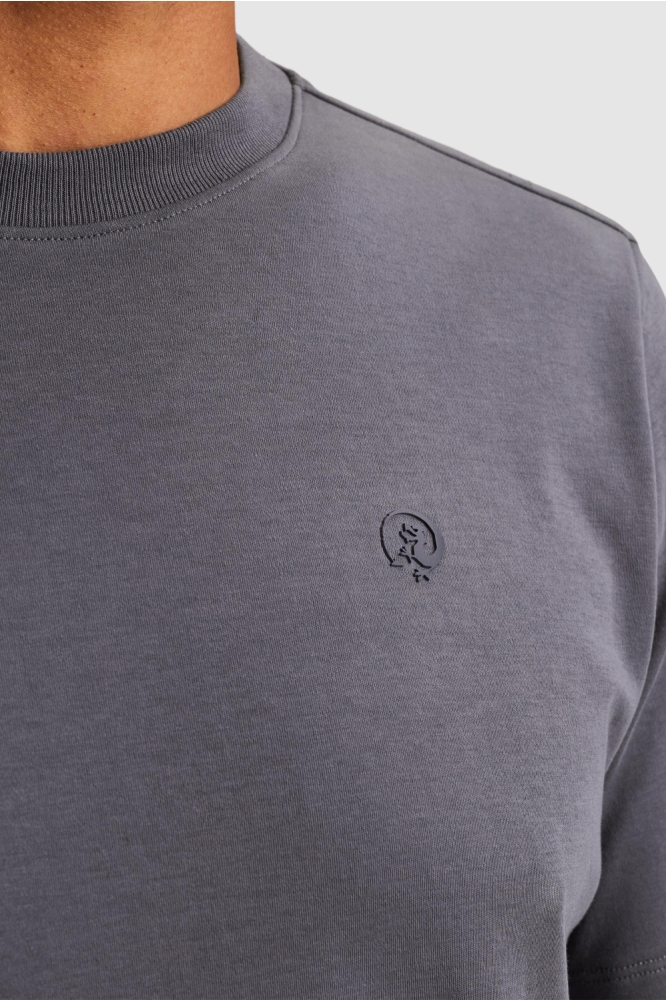 Cast Iron blauwe heren t-shirt | Kleurstaal