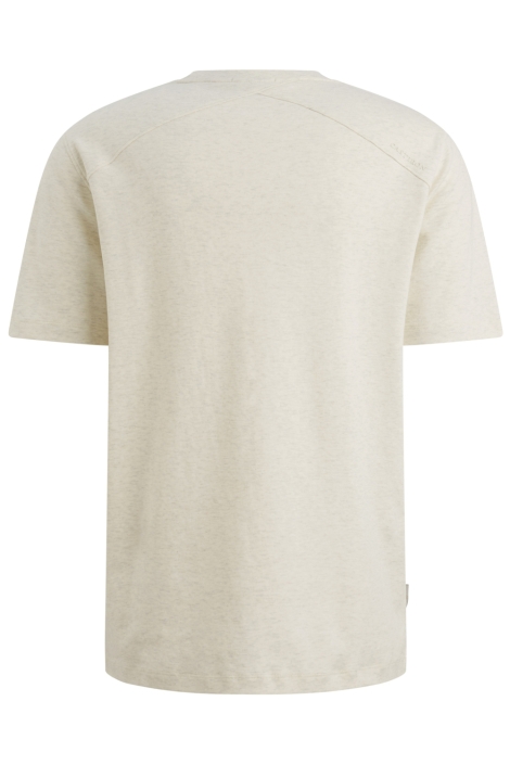 Cast Iron beige heren t-shirt | Achteraanzicht