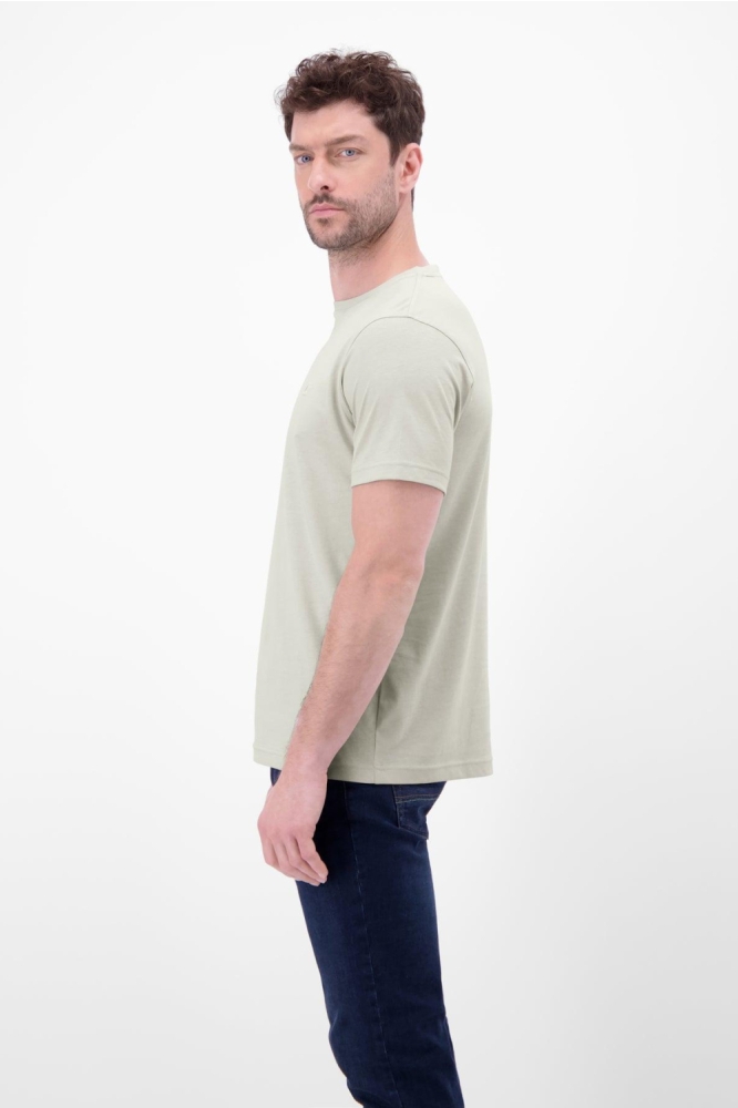 Lerros grijze heren t-shirt | Model zijaanzicht