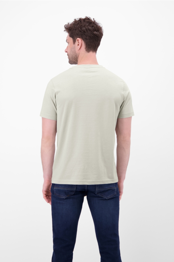 Lerros grijze heren t-shirt | Model achteraanzicht