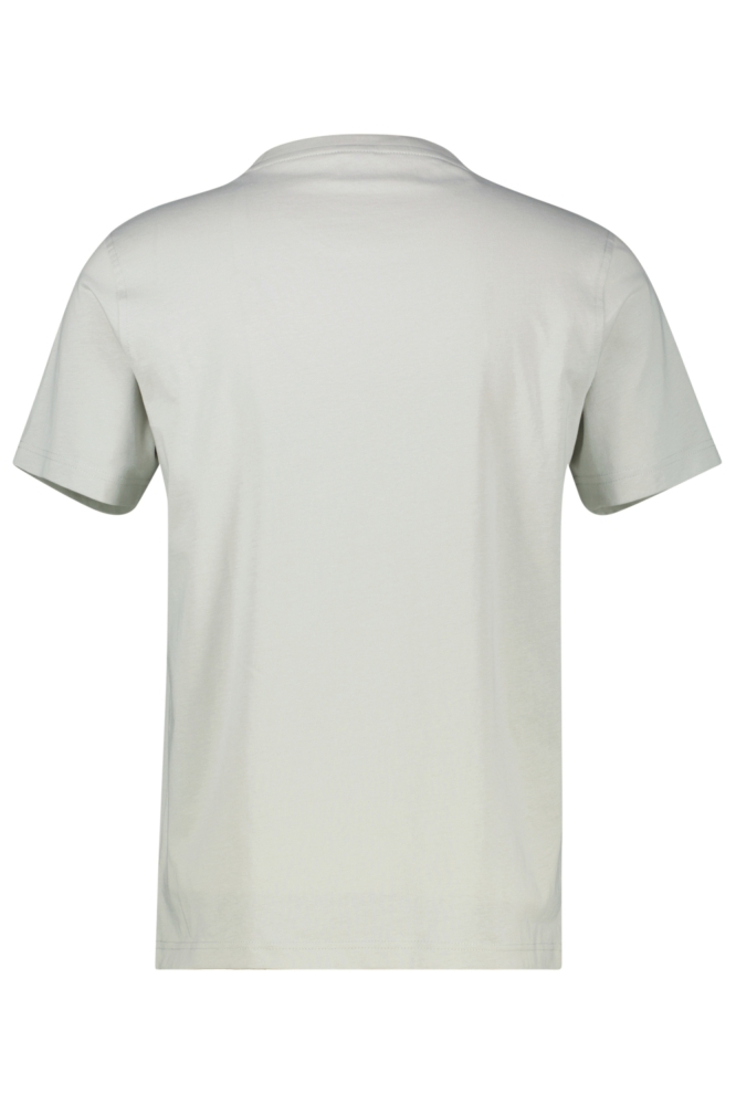 Lerros grijze heren t-shirt | Achteraanzicht