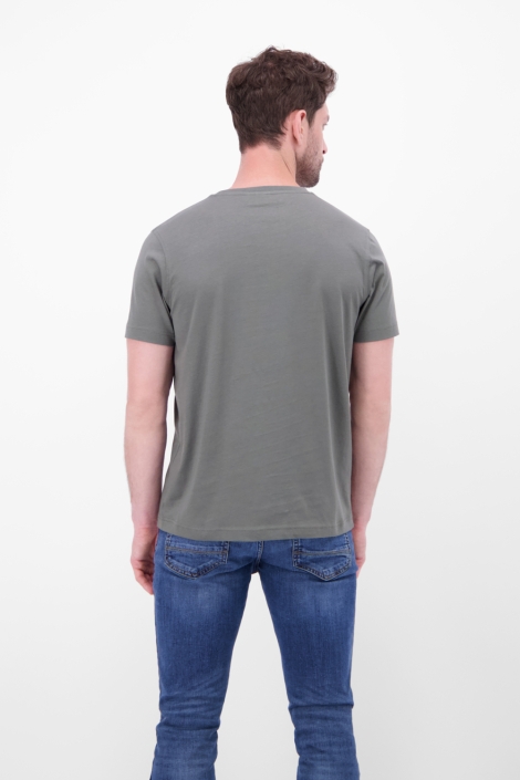 Lerros grijze heren t-shirt | Model vooraanzicht