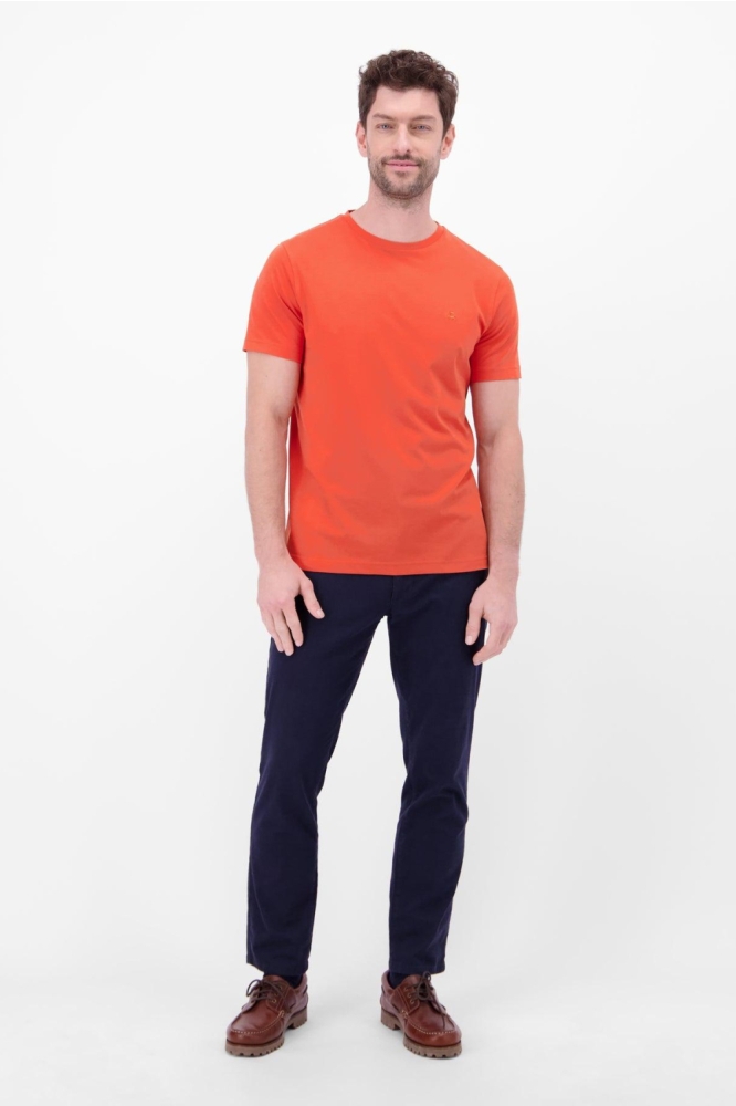 Lerros oranje heren t-shirt | Model