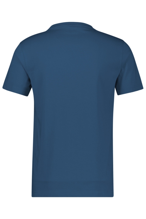 Lerros blauwe heren t-shirt | Achteraanzicht