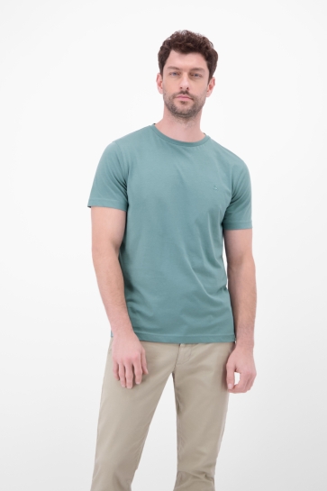 Lerros t-shirt/serafino 1/2 arm Groen