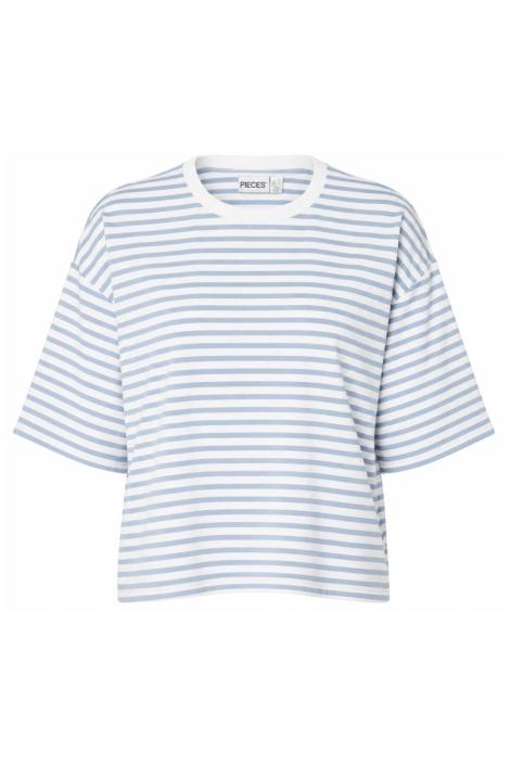 Pieces witte dames t-shirt | Vooraanzicht