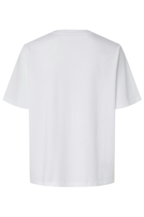 Pieces witte dames t-shirt | Achteraanzicht