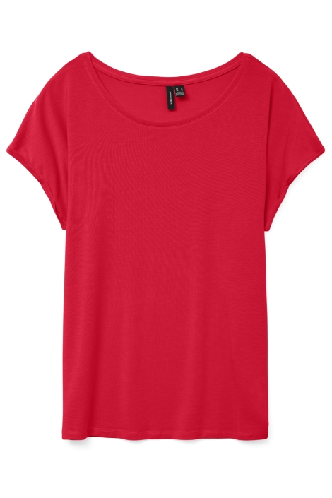 Vero Moda rode dames t-shirt | Vooraanzicht