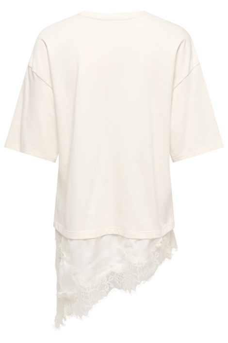 Jacqueline de Yong beige dames t-shirt | Achteraanzicht