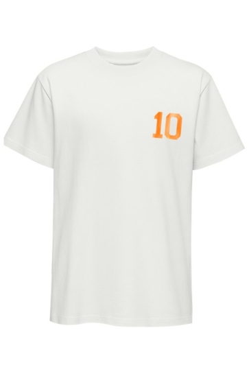 Only T-shirt ONLRIKKA S/S SATIN PRINT TOP BOX CS 15364787 Bright White/Match day