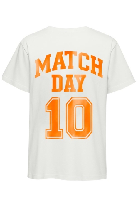 Only witte dames t-shirt | Achteraanzicht