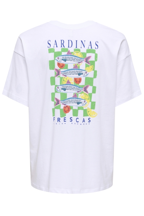 Only witte dames t-shirt | Achteraanzicht