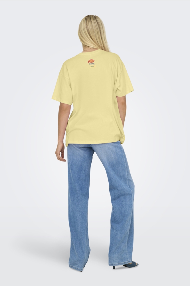 Only gele dames t-shirt | Model