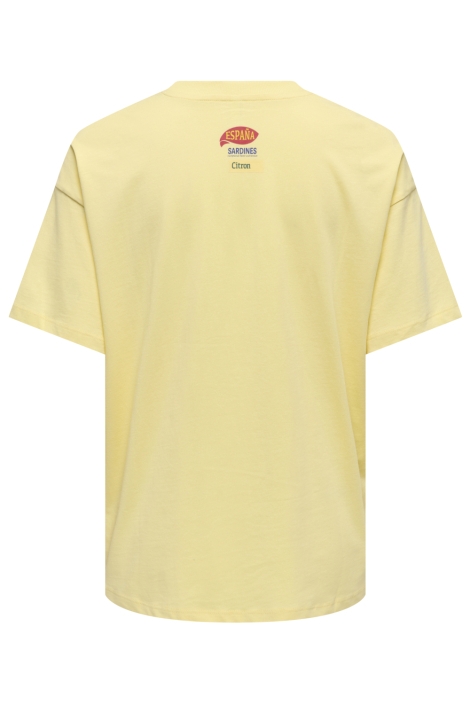 Only gele dames t-shirt | Achteraanzicht