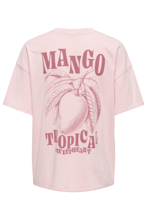 Only roze dames t-shirt | Achteraanzicht