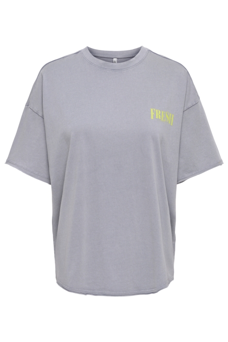 Only grijze dames t-shirt | Vooraanzicht