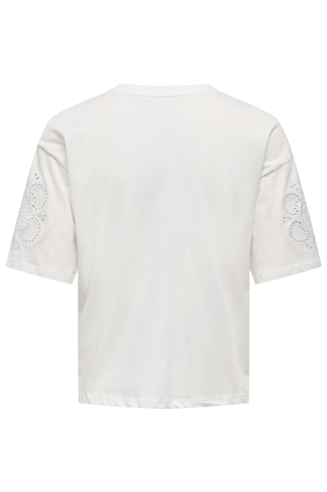 Only witte dames t-shirt | Achteraanzicht