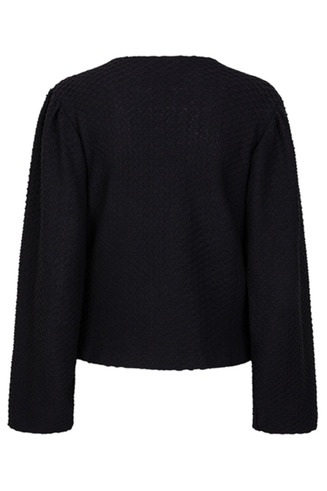 Lofty Manner zwarte dames t-shirt | Achteraanzicht