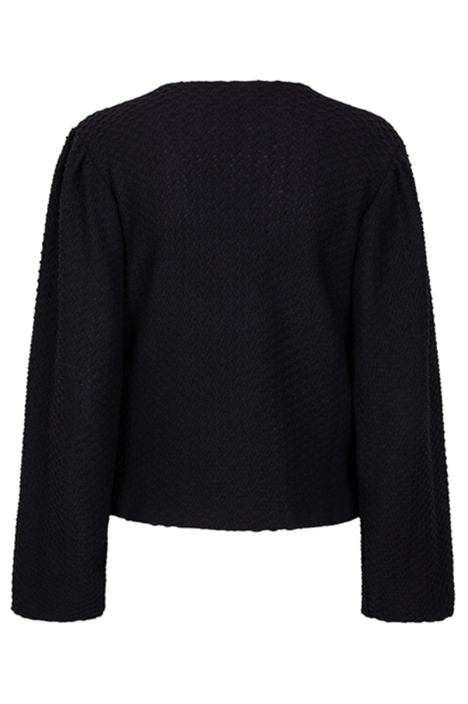 Lofty Manner zwarte dames t-shirt | Achteraanzicht