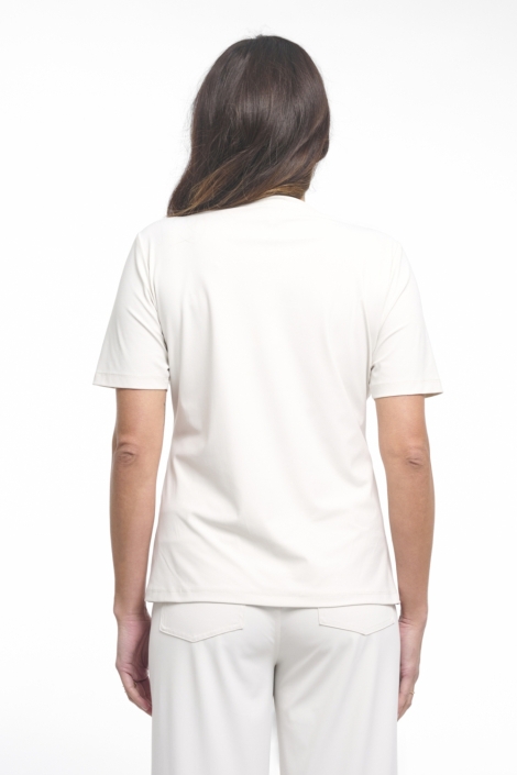 Zoso witte dames t-shirt | Model achteraanzicht