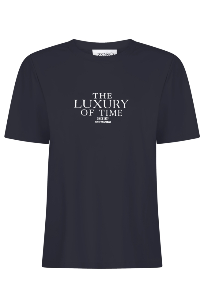 Zoso blauwe dames t-shirt | Vooraanzicht