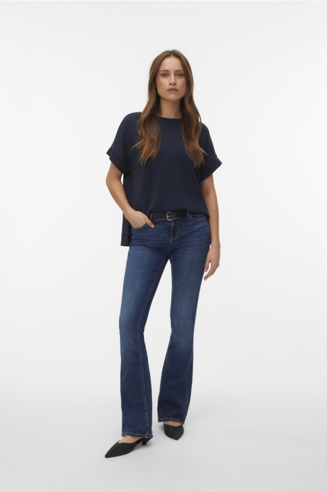 Vero Moda blauwe dames t-shirt | Model