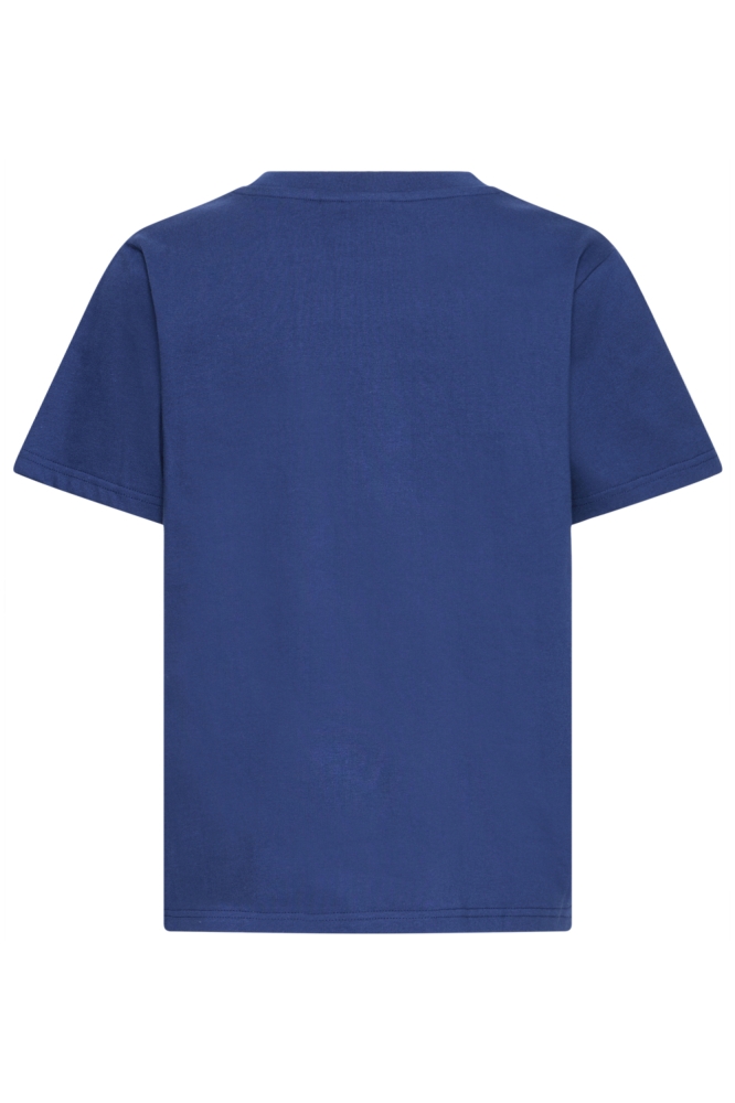 Ichi blauwe dames t-shirt | Achteraanzicht