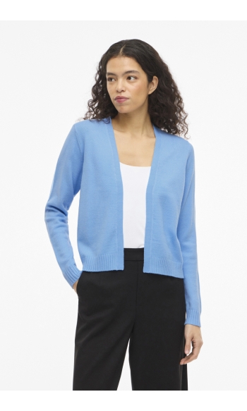 VIRIL SHORT L/S KNIT CARDIGAN-NOOS 14060800 ALL ABOARD/DARK MELANGE