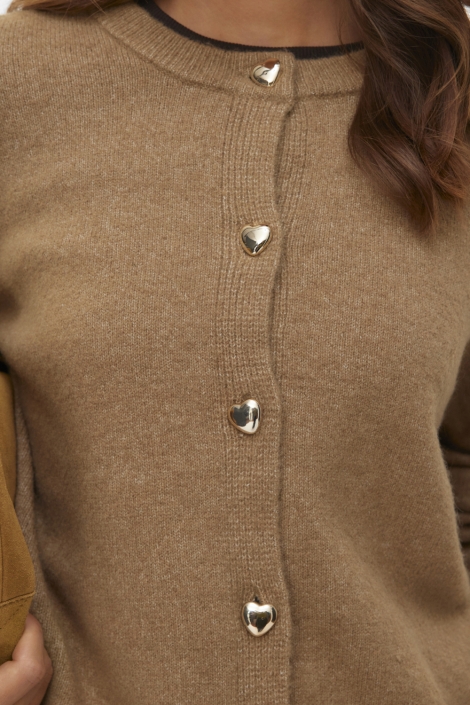 Vero Moda camel dames vest | Kleurstaal