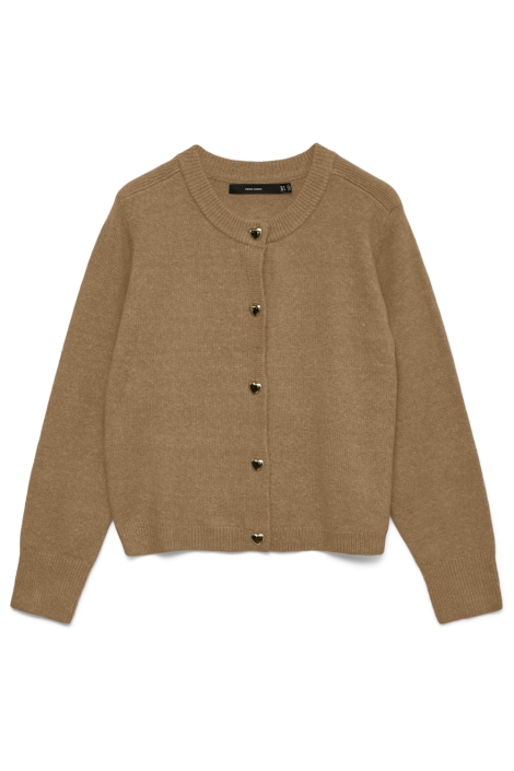 Vero Moda camel dames vest | Vooraanzicht
