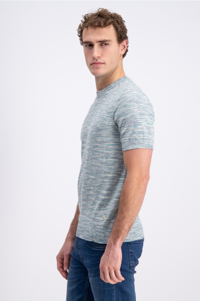 Gabbiano groene heren t-shirt | Model zijaanzicht