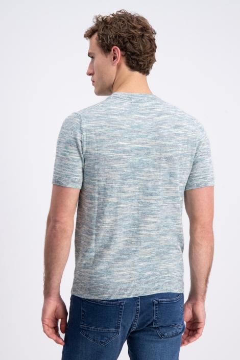 Gabbiano groene heren t-shirt | Model achteraanzicht