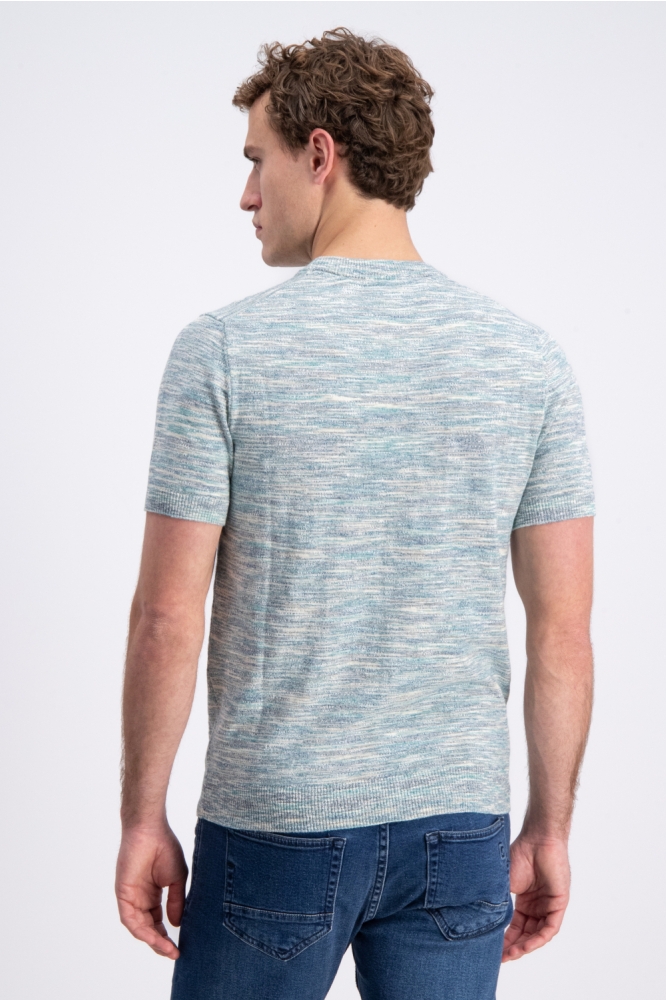 Gabbiano groene heren t-shirt | Model achteraanzicht