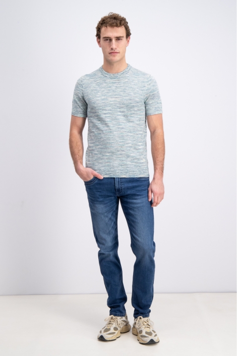 Gabbiano groene heren t-shirt | Model