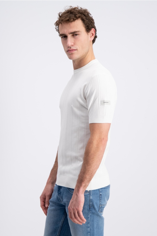 Gabbiano ecru heren t-shirt | Model zijaanzicht