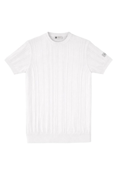 Gabbiano ecru heren t-shirt | Vooraanzicht