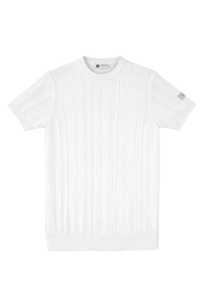 Gabbiano ecru heren t-shirt | Vooraanzicht