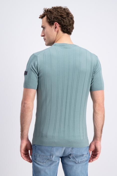 Gabbiano groene heren t-shirt | Model achteraanzicht