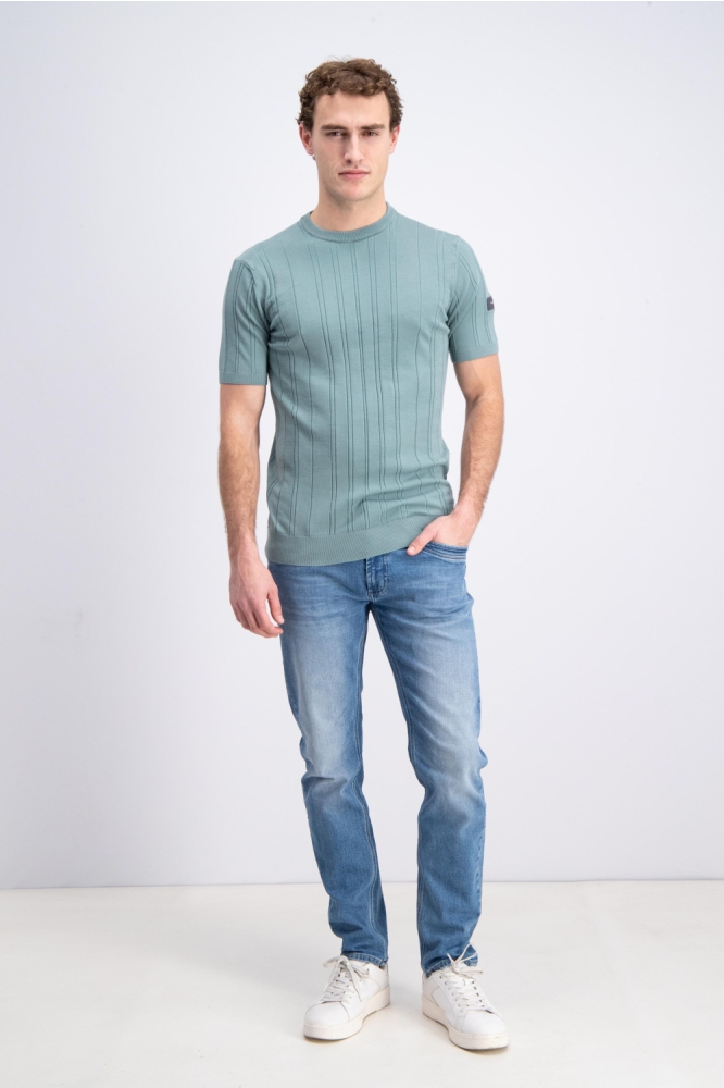 Gabbiano groene heren t-shirt | Model